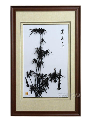 芜湖铁画竹 纯手工 中国风 安徽 特产 礼品 纪念品 装饰 优美艺