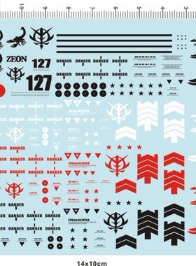 天地模型 MS-06F2 MG 扎古 毒蝎子 模型标志水贴纸