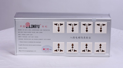 原装隆宇LY200-2热销高端8孔电源滤波净化器HIFi音响效果提升插座