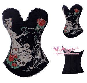 另类卡通艺术束身马甲束身衣塑身衣新娘婚纱束身内衣胸托 TT