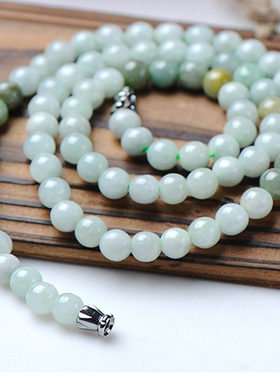 缅甸A货翡翠多圈玉手链