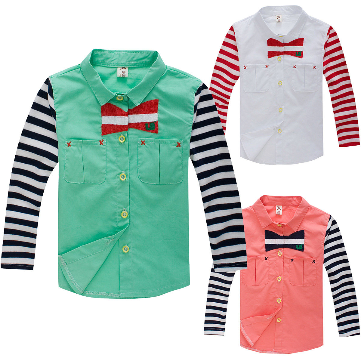 Chemise garcon à manche longue - Ref 2082165 Image 1