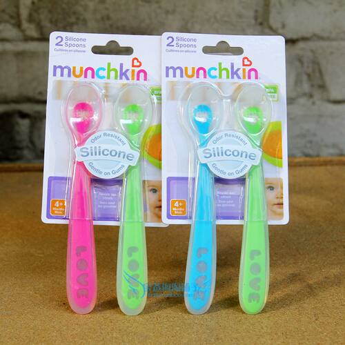 宝宝硅胶勺感温勺MUNCHKIN辅食勺