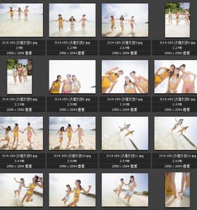 沙滩女孩图片 海滨海滩 青春活力 快乐假期素材图片