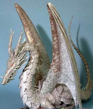 皇冠特惠 地海战记之飞龙纸模型[包含两只龙]（包邮）