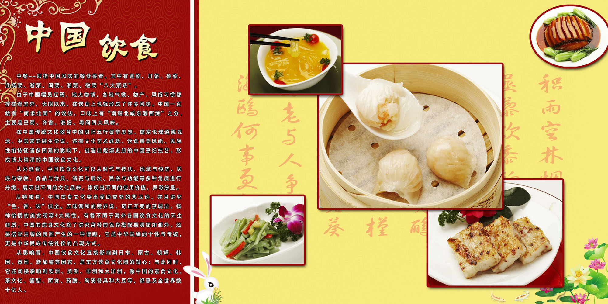 海报印制487设计展板素材297中国饮食文化定制