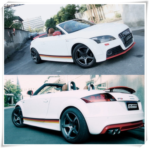 奥迪腰线拉花车贴TTA4LA3汽车