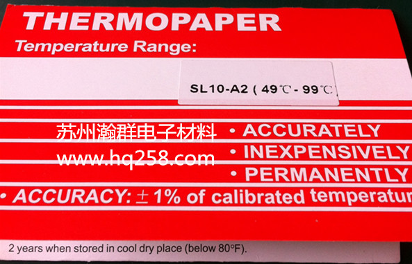 thermopaper测温纸变色