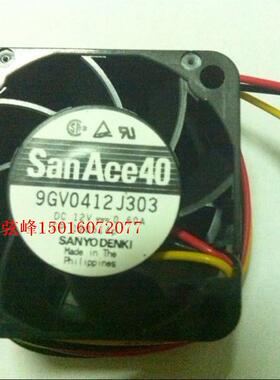 三洋SANYO 9GV0412J303 12V 0.60A 4028 4CM 四三线 风扇0.84A