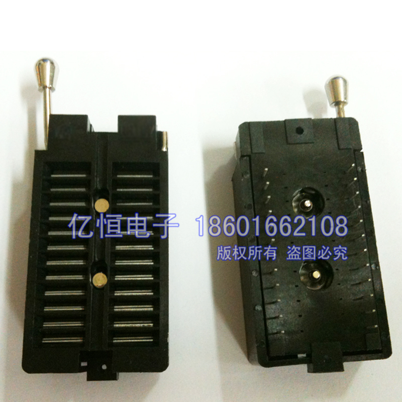 全新ARIES锁紧座 老化座  IC测试座 锁紧座 活动座 转换座 DIP24