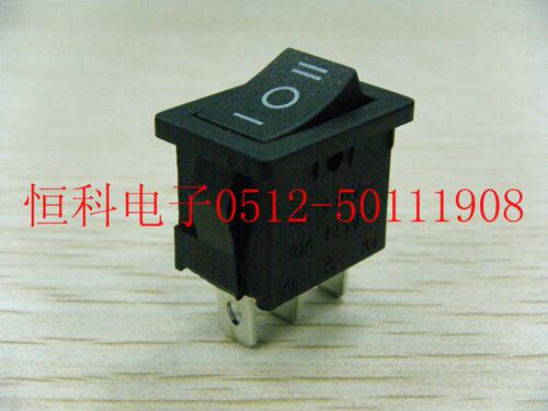 船型开关三档 KCD1-103中间停位 3个脚纯铜触点  认证：CQC