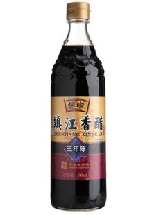 包邮 恒顺镇江香醋三年陈580ml 纯粮酿造