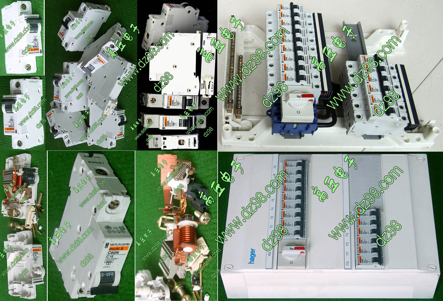 进口原装配电盒拆下梅兰日兰C60N-C16 16A单路1P 空气开关 断路器
