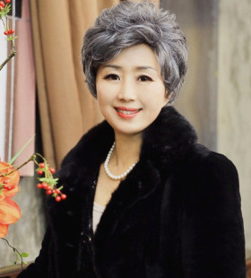 花白假发 女 短卷发 中老年jiafa 演出奶奶老太婆 舞台用便宜包邮