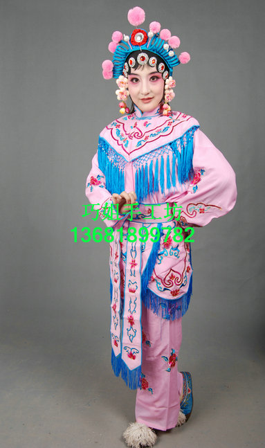 民族服装京剧 越剧 戏服 戏曲戏剧服装 武旦 女兵衣 旦角戏服