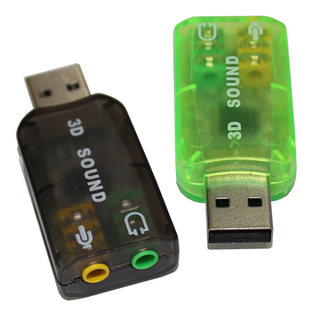 电脑外置USB5.1声道 笔记本usb声卡 USB转音频麦克风即插即用1-10