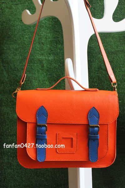 ·º·º¶¨ÖÆ -³ÈÉ« vintage¸´¹Å ţƤCambridge Satchel