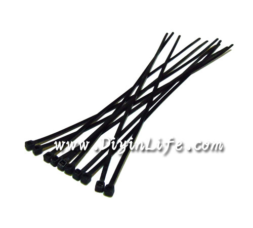 黑色自锁式尼龙扎带 理线用品 塑料捆线扎带 3.6*200mm 1元/15根 - 封面