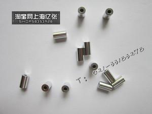 2mm 单孔铝套 圆柱形铝套 圆形铝套 铝夹头 卡头 外径5mm 长度9