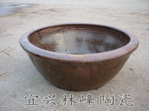 宜兴陶器 水缸 晒酱 腌菜缸 土陶鱼缸 园林装饰