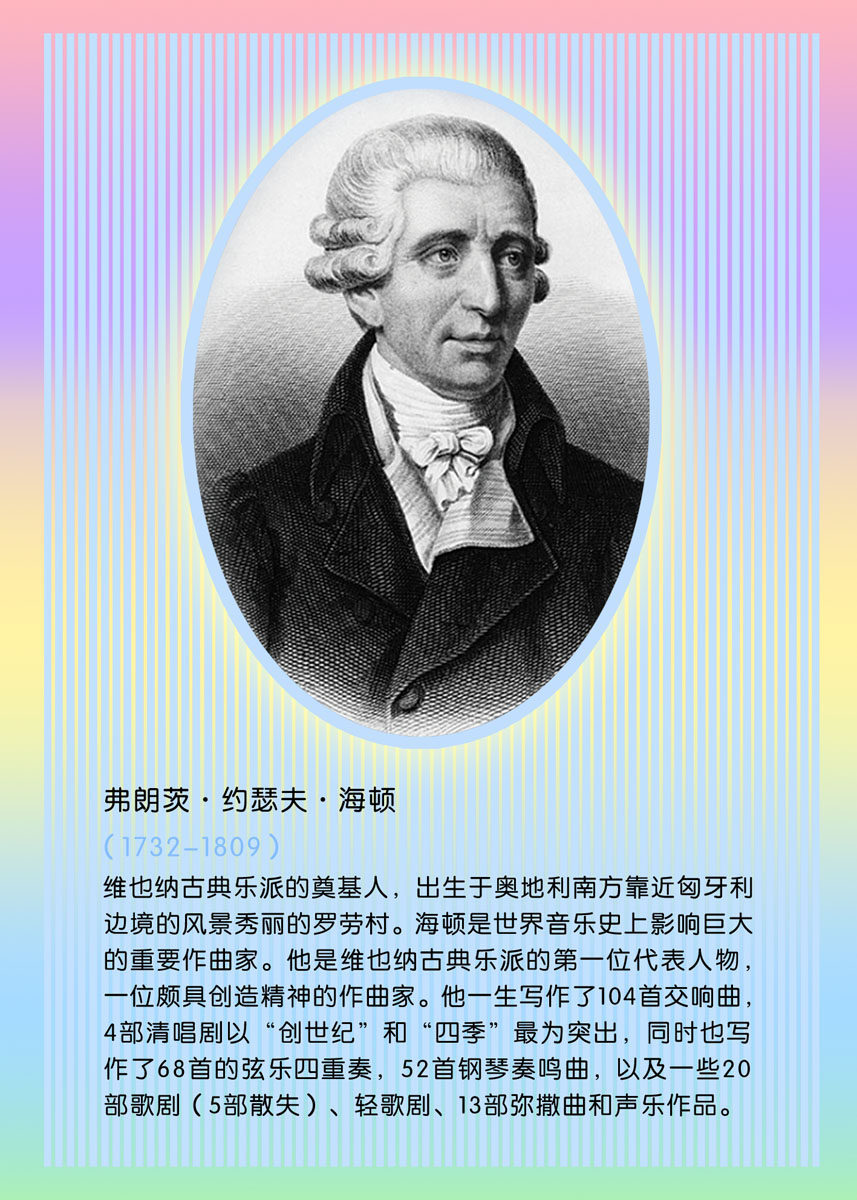 572海报印制海报展板素材322海顿简介绍名人名言格言