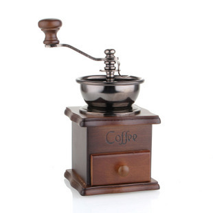 原木材质 手摇咖啡磨豆机 钢制磨芯 BENG 韵雅坊