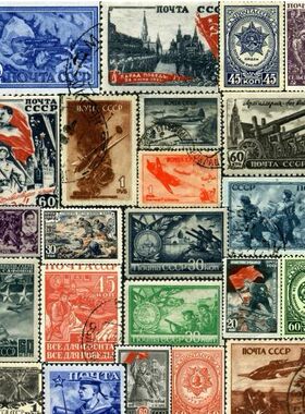 设计素材 1941-1945年苏联卫国战争邮票欣赏 100P JPG格式 124M