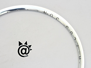 @BIKE FIXED GEAR H+SON AT25  死飞自行车铝合金车圈 亮银色700C