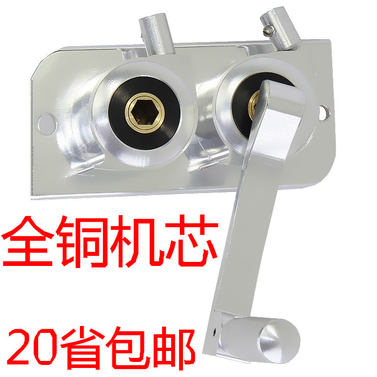 包邮双杆式晾衣架配件手摇器双杆手摇阳台晒衣架升降器摇手器通用