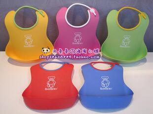 瑞典BabyBjorn 绝版 现货 婴儿防水防屑软胶围嘴围兜 围嘴