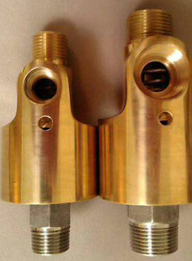 HS型双向通水铜旋转接头8/10/15/20/25/32/40/50 3/4/6分1/1.2寸