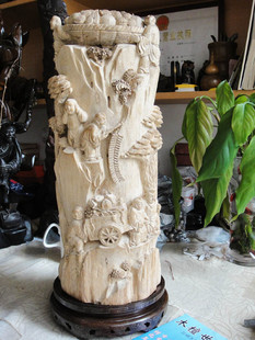 马狮麟印尼沉香雕件 运财童子沉香摆件 沉香工艺品