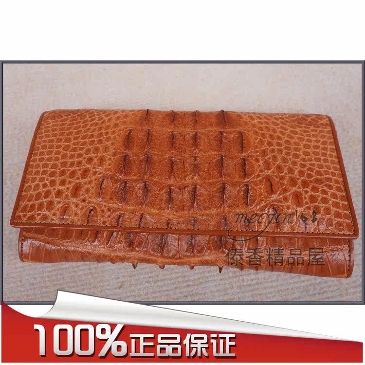 正品鳄鱼皮女包 时尚女士手包手拿包 迷你手抓包 晚宴包