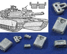 1:35 132S 美国M1A1/M1A2坦克模型金属履带（坦克配件）