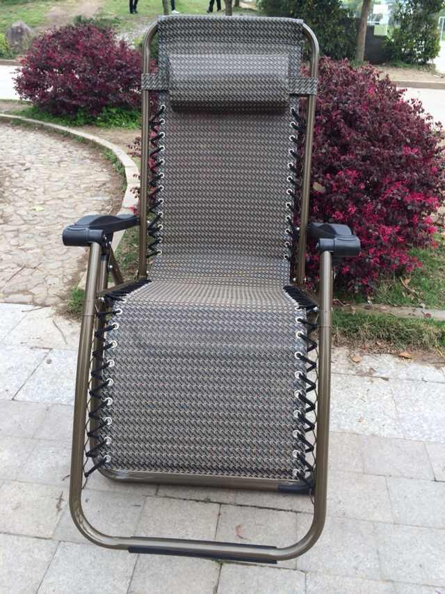 包邮40方管 折叠躺椅折叠床 老人午休椅 休闲沙滩椅加厚加粗钢管