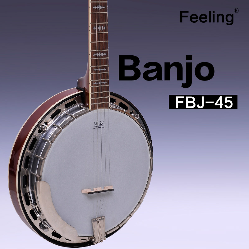 手鼓琴班卓琴FB-45 feeling5弦banjo琴专业手工西洋乐器厂家直销
