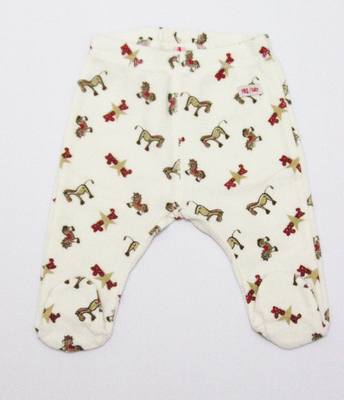 童装秋冬季毛圈连脚睡裤