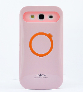 韩国适用于三星i8552手机壳夜光壳i8558保护套撞色情侣支架荧光壳