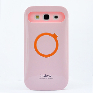 韩国适用于三星i8552手机壳夜光壳i8558保护套撞色情侣支架荧光壳