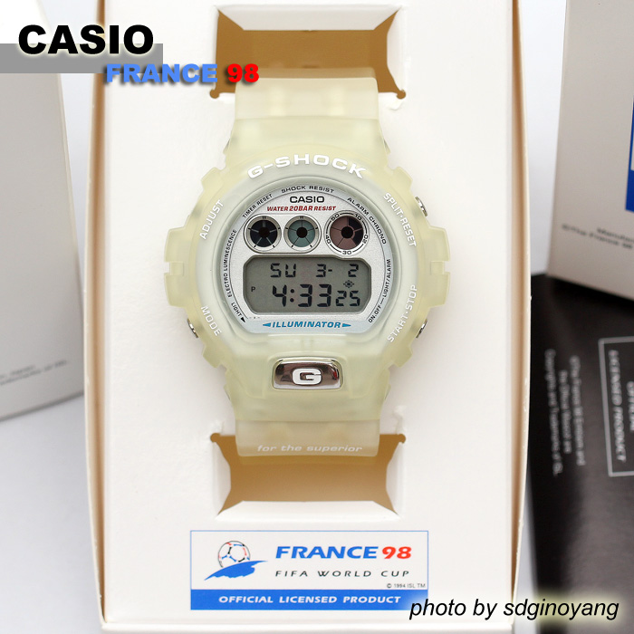 CASIO卡西欧G-SHOCK FRANCE 98 DW-6900WF-7T(98世界杯)全新结束