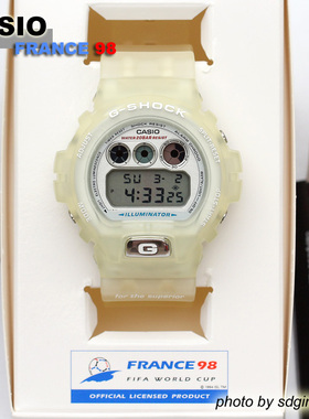 CASIO卡西欧G-SHOCK FRANCE 98 DW-6900WF-7T(98世界杯)全新结束