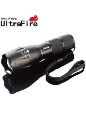 神州 CREE R5T6 火爆变焦强光手电筒 L2进口LED防水18650充电远射