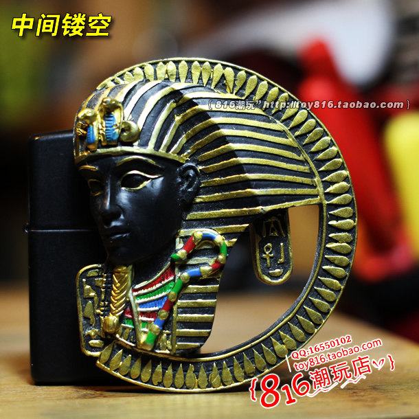 埃及egypt 古埃及法老图坦卡蒙法老侧面像 镂空造型冰箱贴