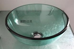威特钢化玻璃台盆钢化玻璃盆玻璃面盆台上盆洗手盆特价