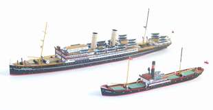 【新翔精品纸模型】基洛夫客轮模型  两艘