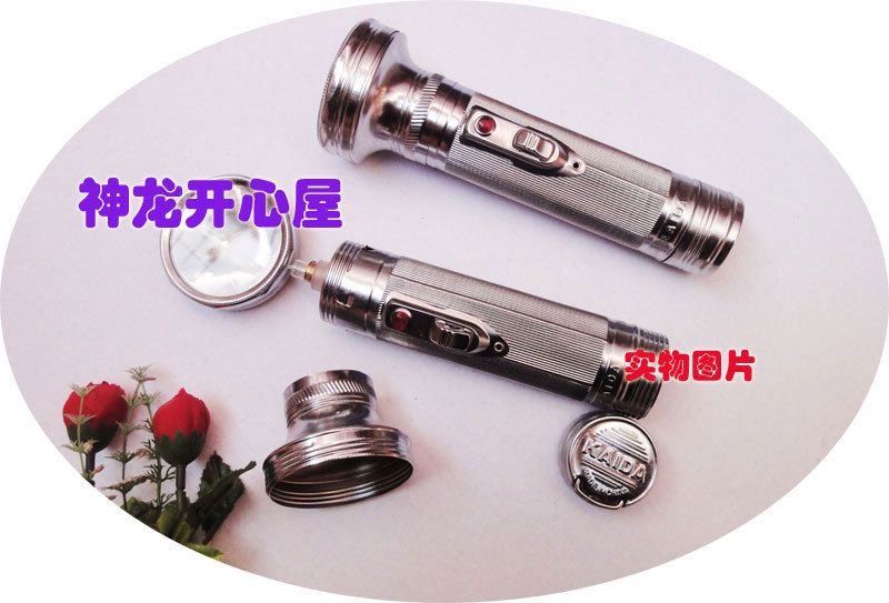 全新-凯达老式电筒1号电池手电筒