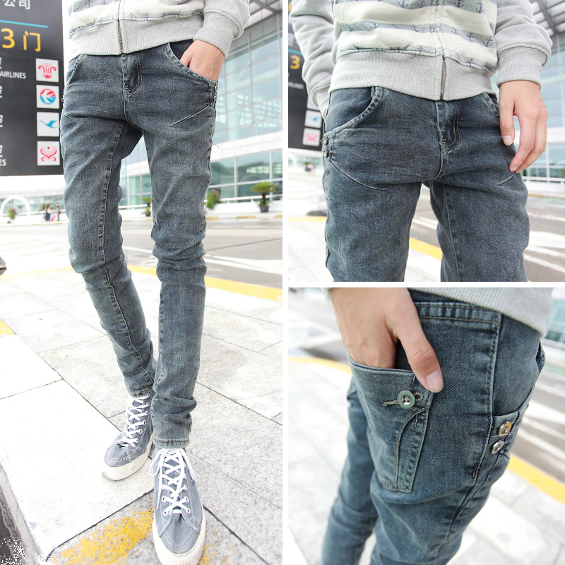 Jeans pour jeunesse pieds Slim pour Quatre saisons - Ref 1470862 Image 1