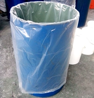 [200升(L)开口铁桶化工镀锌桶专用高透塑料袋12-20丝Φ620*1350mm]