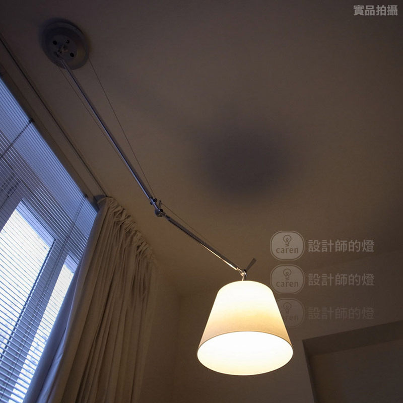 【设计师的灯】创意北欧美式乡村田园餐厅灯 拖勒密单头布罩吊灯