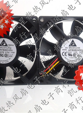 全新DELTA/台达 8025 24V 0.33A  AFB0824SH 变频器风扇